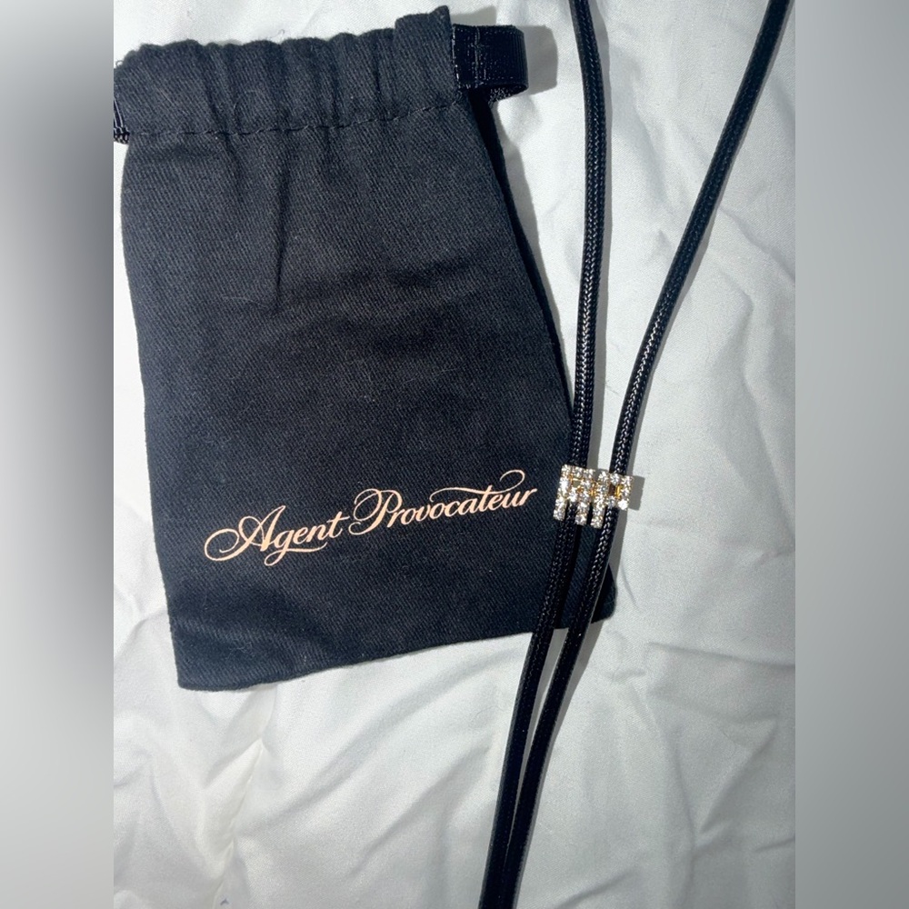 Agent Provocateur Black Necklace with Silver Details